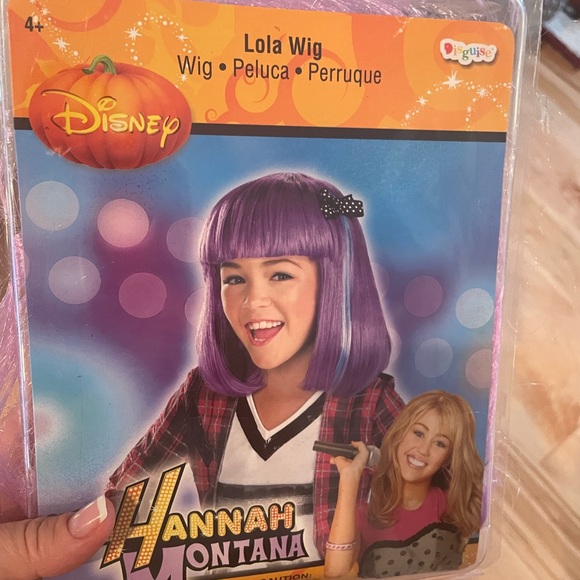 Disney Hannah Montana Lola purple wig - Picture 1 of 6